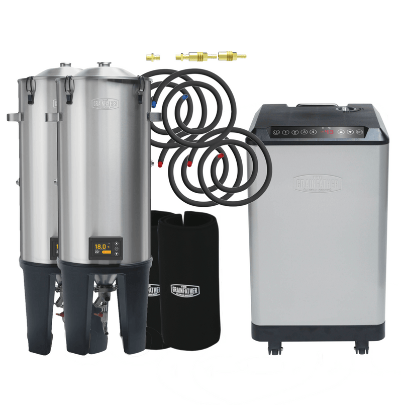 Grainfather Conical Fermenter PRO GF30 with Wireless Controller, Glycol Chiller GC4 & Conical Coat - Distillery King Australia
