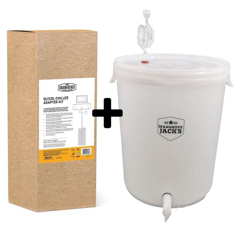 Grainfather Glycol Chiller Adapter Kit with 30L Total Volume Plastic Fermenter - Distillery King Australia