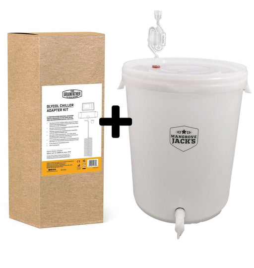 Grainfather Glycol Chiller Adapter Kit with 30L Total Volume Plastic Fermenter - Distillery King Australia