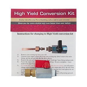 High Yield Tap Upgrade Kit for Spirit Maker Reflux Condenser - Distillery King Australia