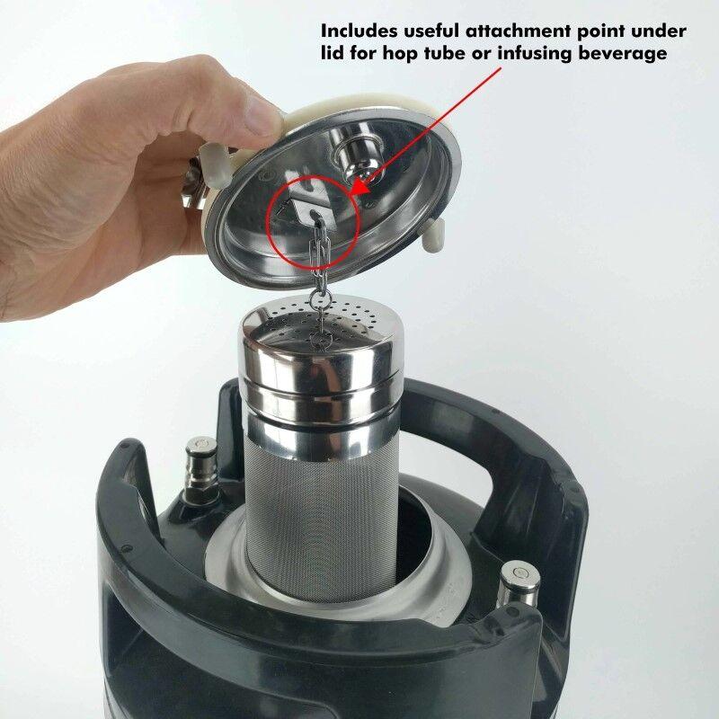 Keg 9.5L Single Handle Ball Lock Premium Brand New - Distillery King Australia