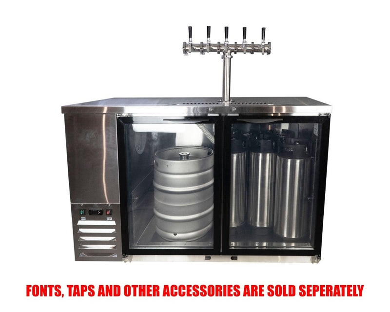 Kegmaster Commercial Kegerator SUPER DELUXE Two Door Commercial Kegerator - Distillery King Australia