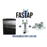 Kegmaster Kegerator DOUBLE Tap Stainless Steel FAST TAP Edition