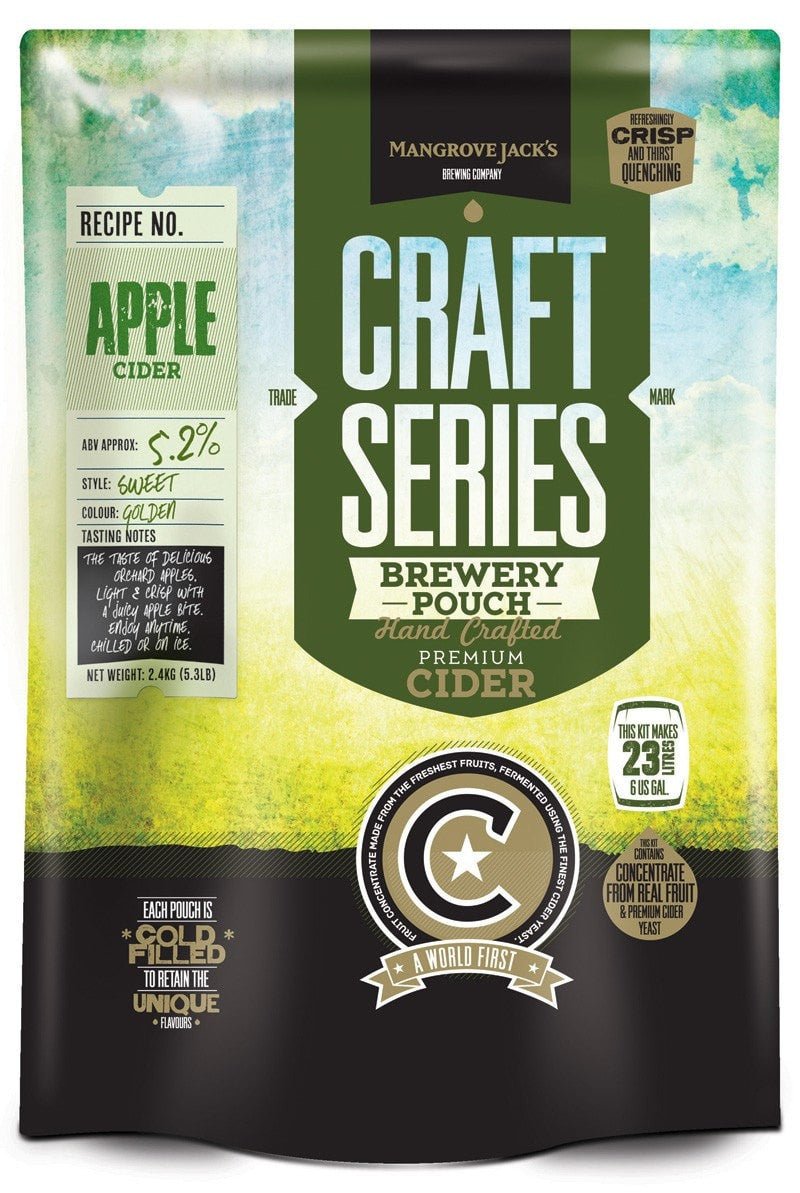 Mangrove Jacks Craft Series Apple Cider Kit (makes 23L) - Distillery King Australia