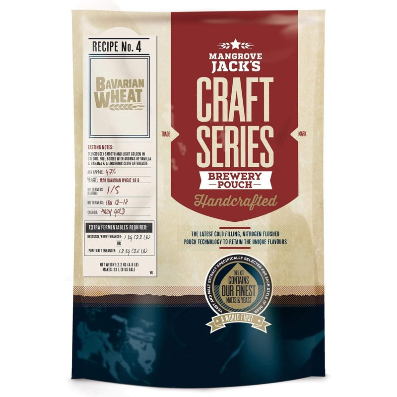 Mangrove Jacks Craft Series Bavarian Wheat Pouch (makes 23L) - Distillery King Australia
