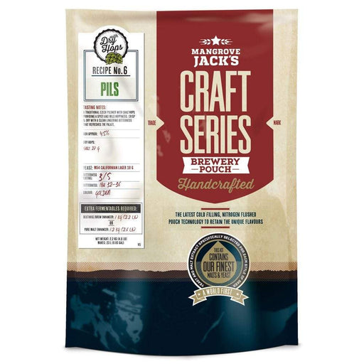 Mangrove Jacks Craft Series Pils Pouch (makes 23L) - Distillery King Australia