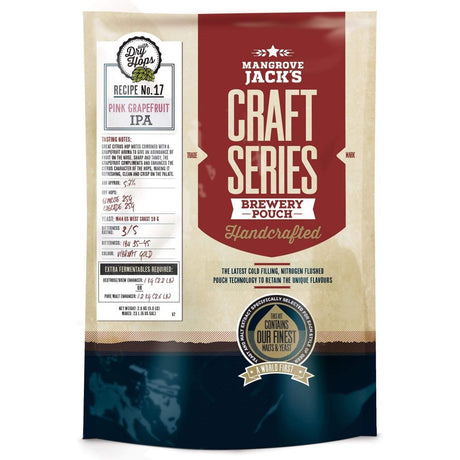 Mangrove Jacks Craft Series Pink Grapefruit IPA (makes 23L) - Distillery King Australia