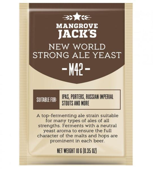 Mangrove Jacks Craft Series Yeast M42 - New World Strong Ale (10g) - Distillery King Australia