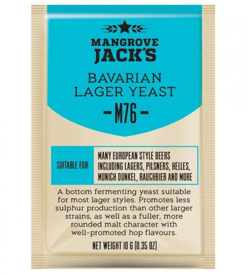 Mangrove Jacks Craft Series Yeast M76 Bavarian Lager (10g) - Distillery King Australia