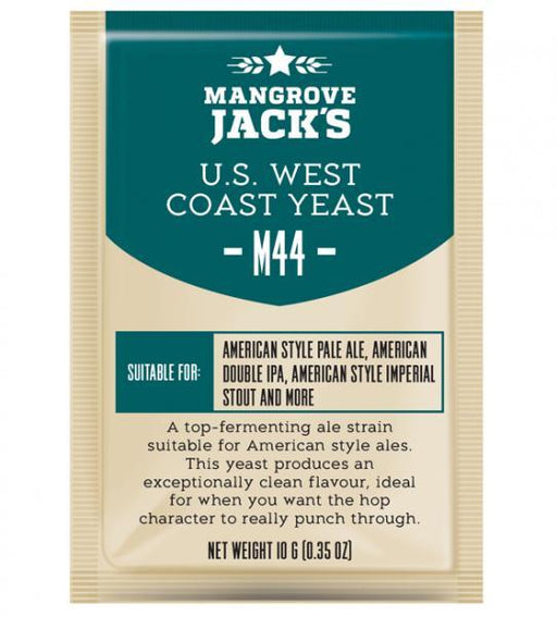 Mangrove Jacks Craft Series Yeast - US West Coast M44 (10g) - Distillery King Australia
