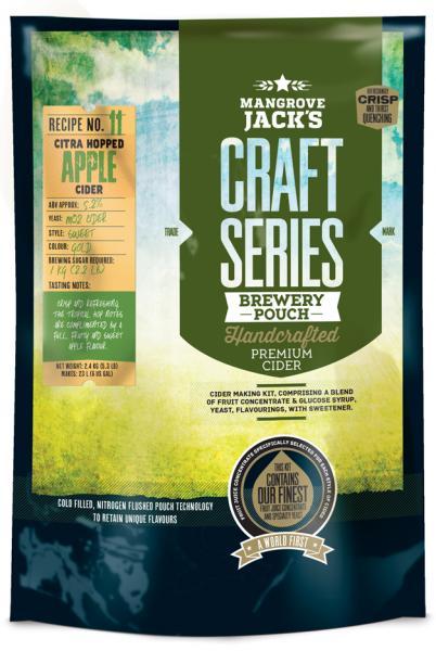 Mangrove Jacks Dry Hopped Apple Cider Pouch (makes 23L) - Distillery King Australia