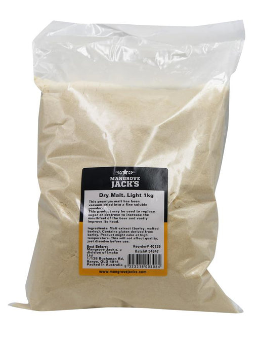 Mangrove Jacks Light Unhopped Dry Malt 1kg - Distillery King Australia