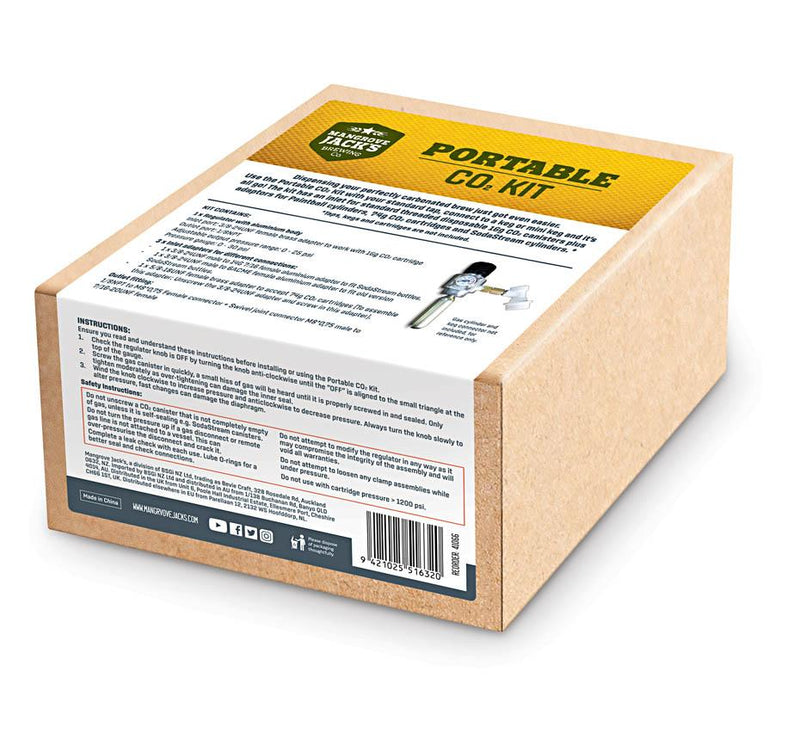 Mangrove Jacks Portable CO2 Kit - Distillery King Australia