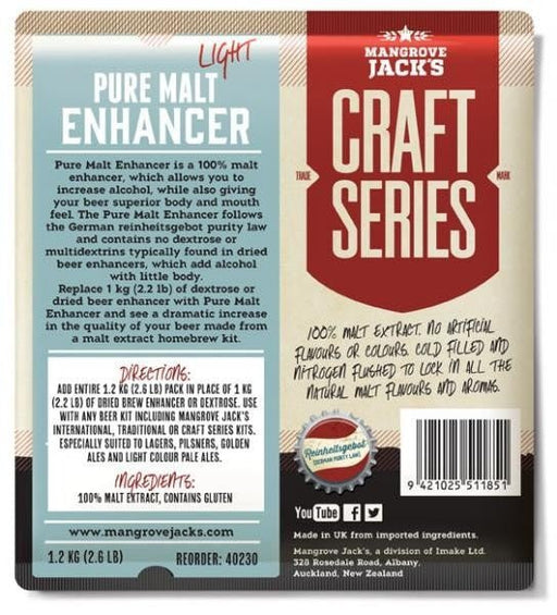 Mangrove Jacks Pure Liquid Malt Extract - Light (1.2kg) - Distillery King Australia