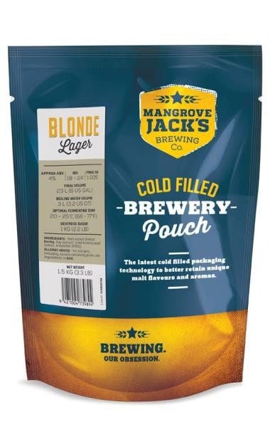 Mangrove Jacks Traditional Series Blonde Lager Pouch 1.5kg - Distillery King Australia