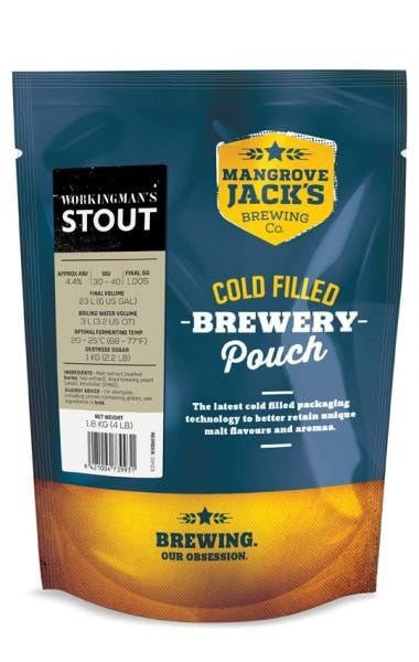 Mangrove Jacks Traditional Series Export Stout 1.8kg (Workingmans) - Distillery King Australia