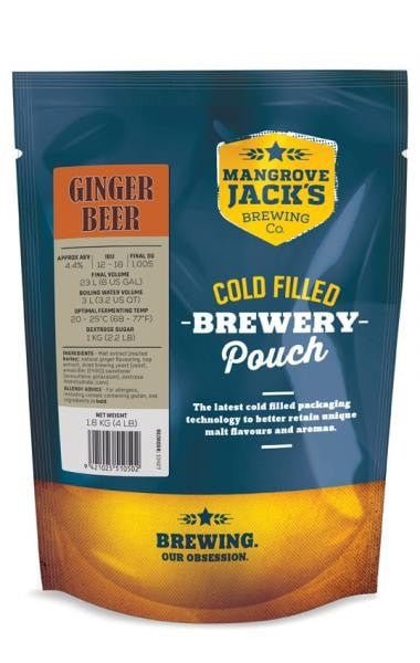 Mangrove Jacks Traditional Series Ginger Beer Pouch 1.8kg - Distillery King Australia