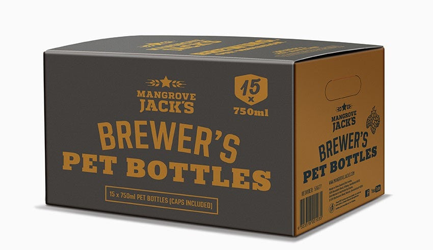 Mangrove Jacks Brewers Bottles. 15 x 750ml PET