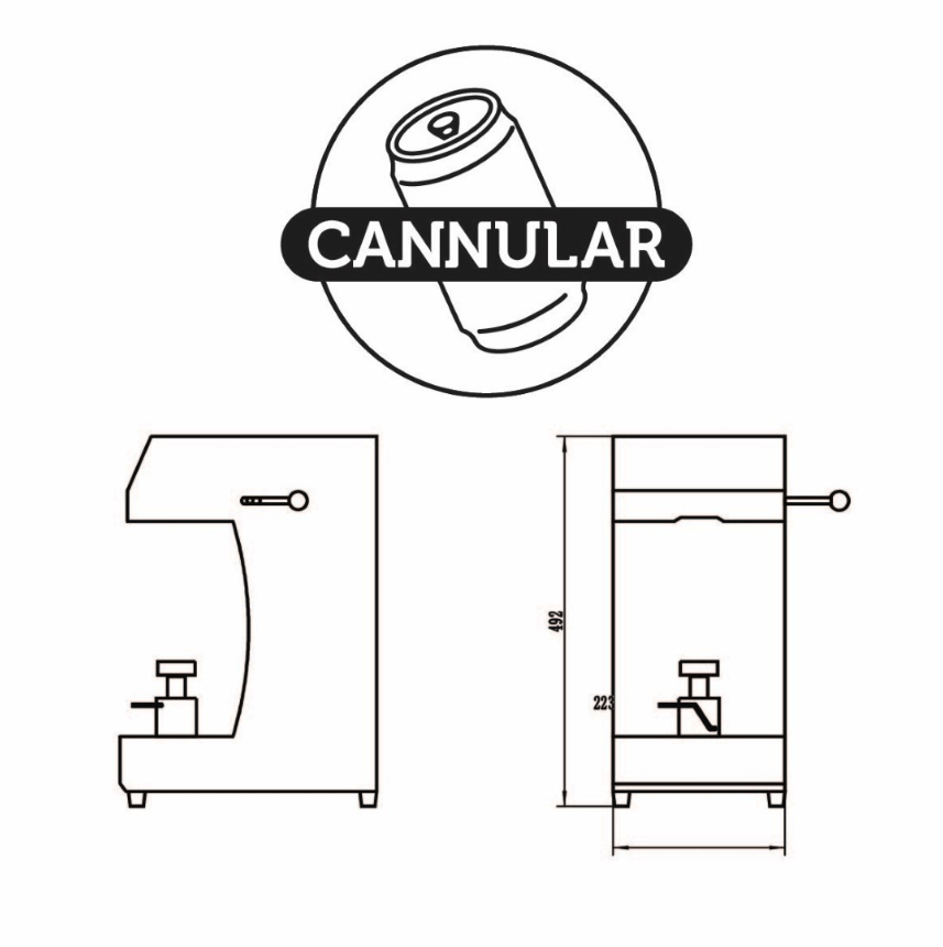 MANUAL Cannular Compact Canning Machine - Bench Top Can Seamer - Distillery King Australia