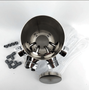 Quadruple Tap Brushed Stainless Steel Font Kit - Distillery King Australia