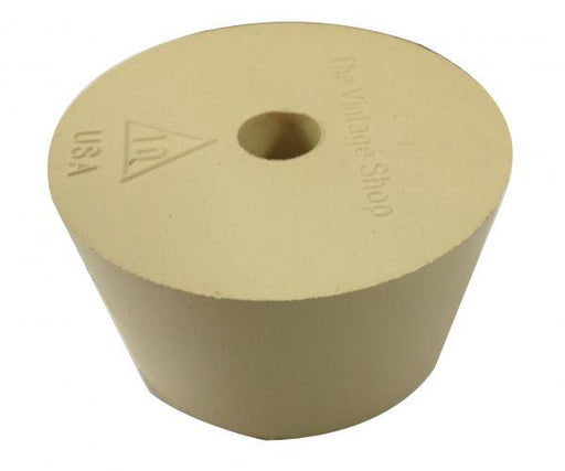 Rubber stopper. 10 w/airlock hole (for plastic carboy) - Distillery King Australia