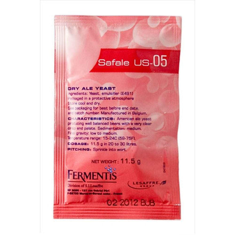 Safale US - 05 Yeast (11.5g) - Distillery King Australia