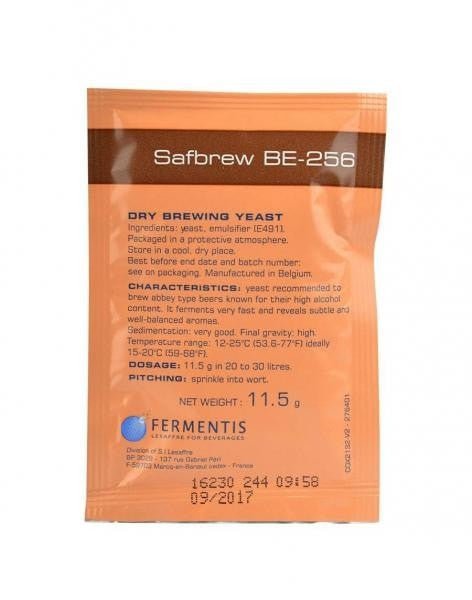 Safbrew BE - 256 Yeast (11.5g) - Distillery King Australia