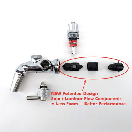 Stainless Steel NUKATAP FC Flow Control Tap Only - Forward Sealing Tap - Distillery King Australia