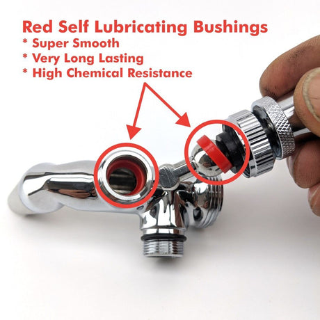 Stainless Steel NUKATAP FC Flow Control Tap Only - Forward Sealing Tap - Distillery King Australia