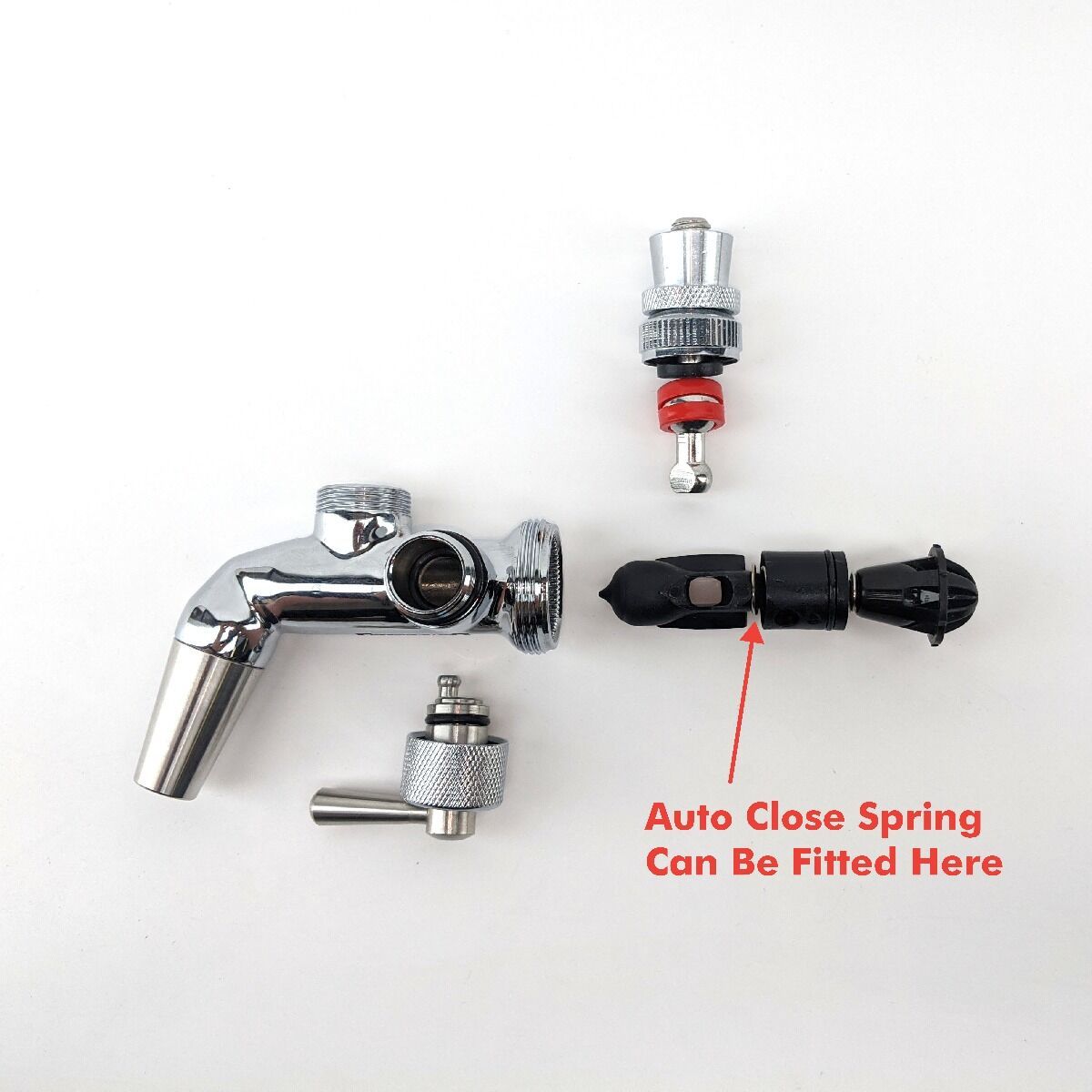 Stainless Steel NUKATAP FC Flow Control Tap Only - Forward Sealing Tap - Distillery King Australia