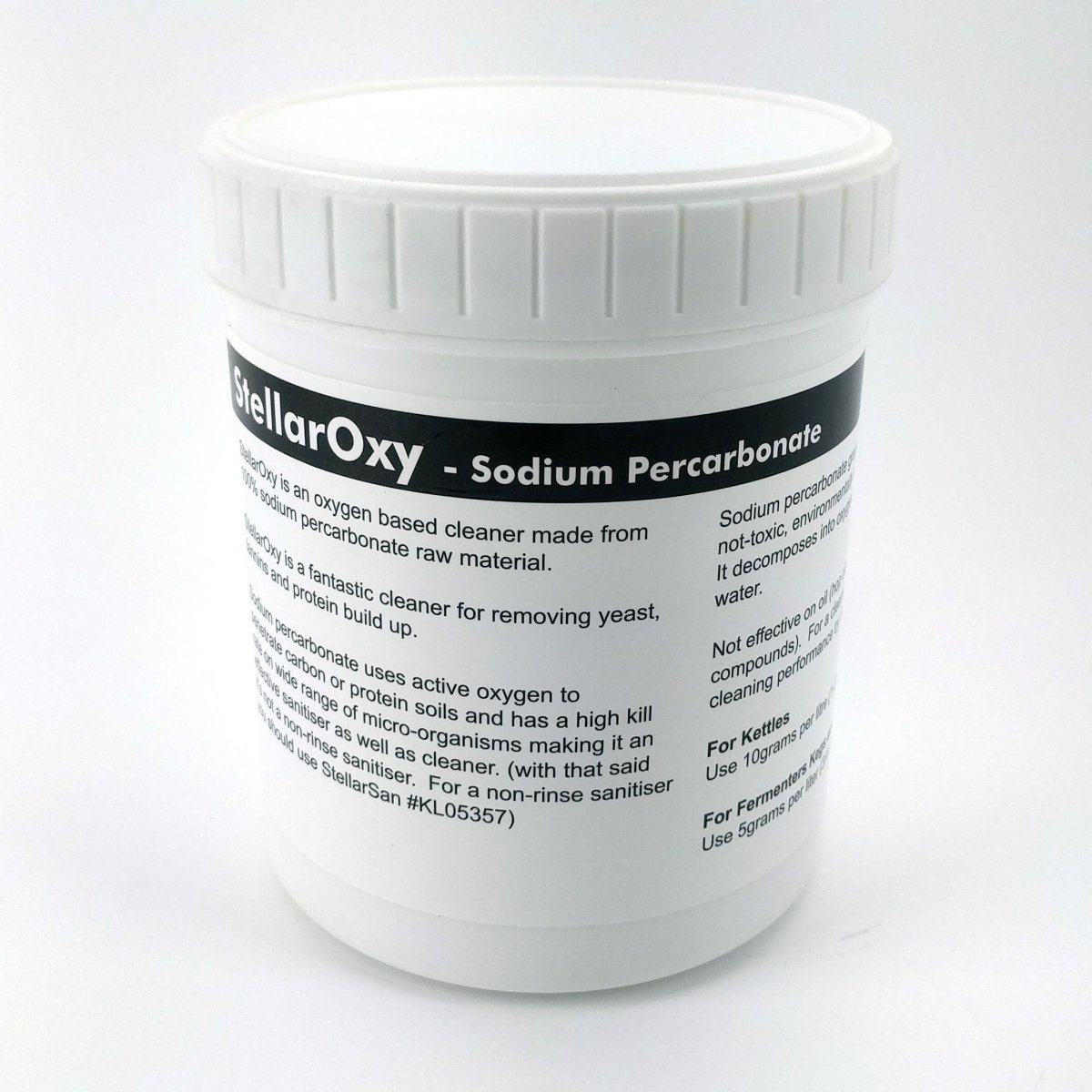 StellarOxy - 100% Sodium Percarbonate (1kg 35oz) - Distillery King Australia