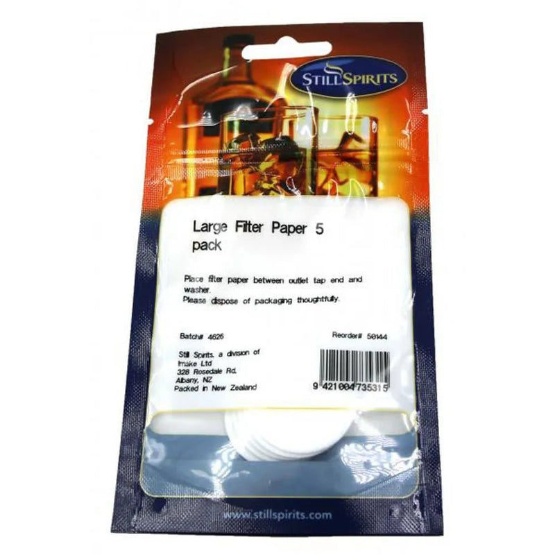 Still Spirits Large Filter Paper, 5 Pack - Distillery King Australia