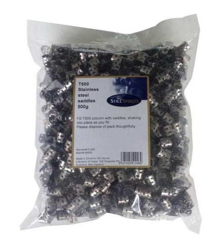 T500 Stainless Steel Saddles 500g - Distillery King Australia