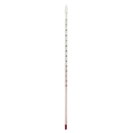 Thermometer. Glass stem 300mm long - 20 to 110C - Distillery King Australia