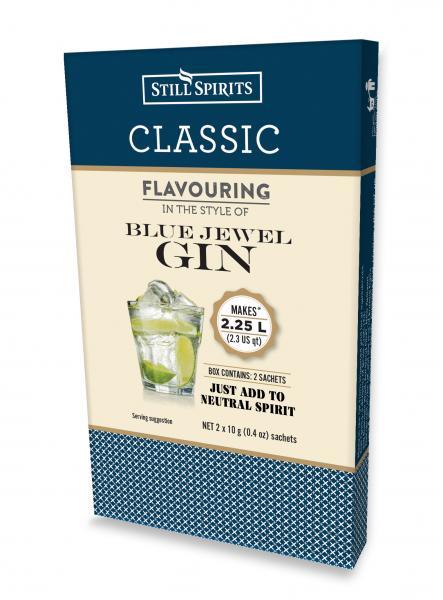 Top Shelf Select Gin Blue Jewel Gin Essence (2 x 1.125L Sachets) - Distillery King Australia