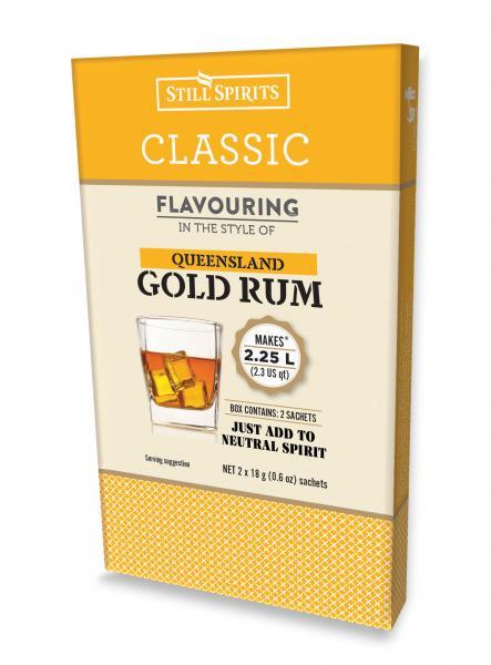 Top Shelf Select Rum Queensland Gold Rum Essence (2 x 1.125L Sachets) - Distillery King Australia