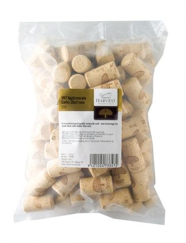 Vintners Harvest VH7 Agglomerate Corks 38x21mm - Distillery King Australia