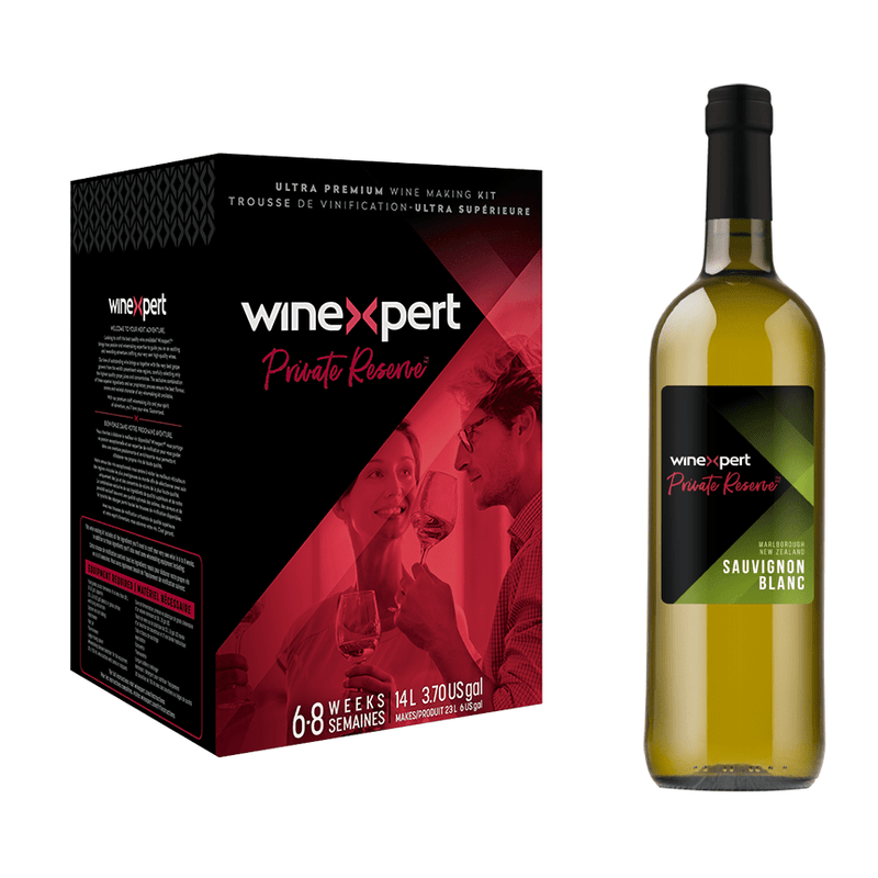 Winexpert Private Reserve Sauvignon Blanc Marlborough NZ - Wine Making Kit Makes 30 Bottles - Distillery King Australia